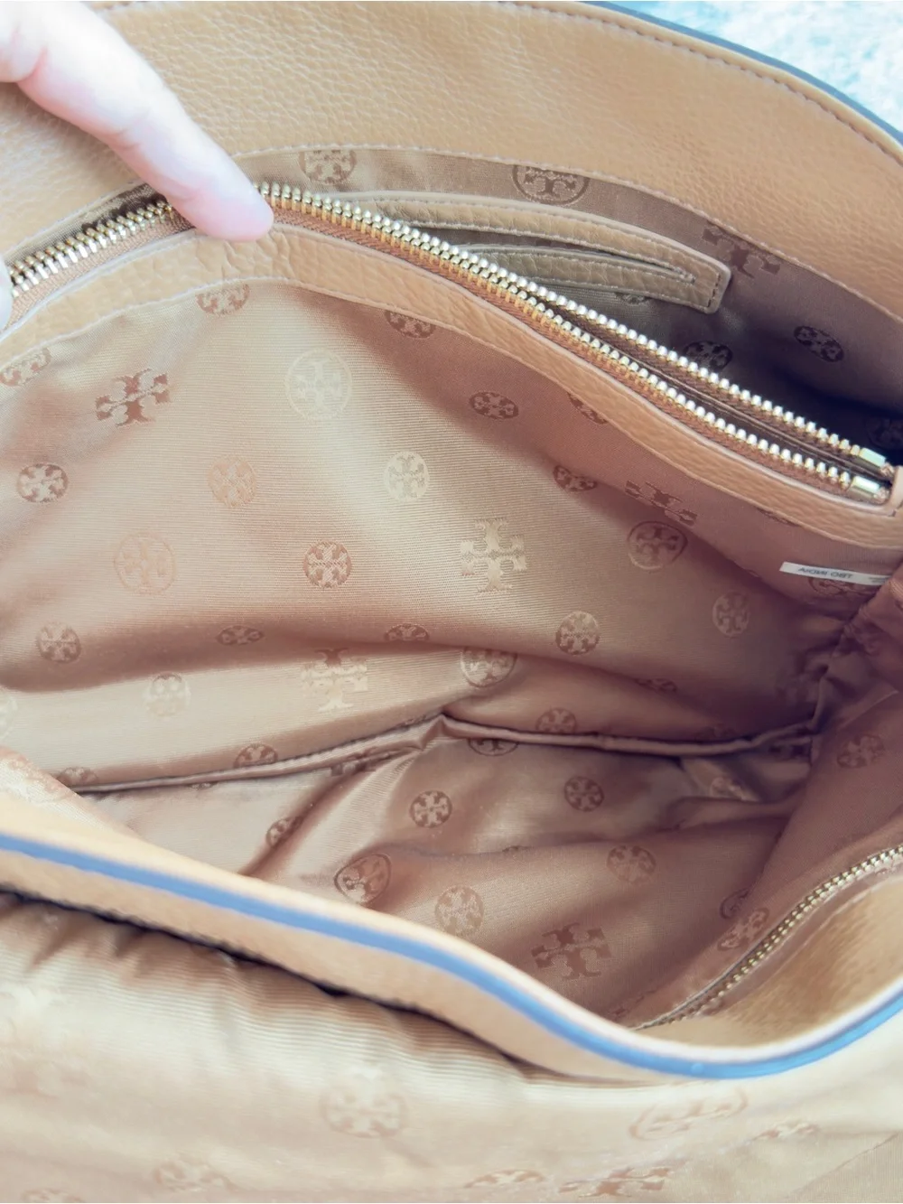 Tory Burch camel leather